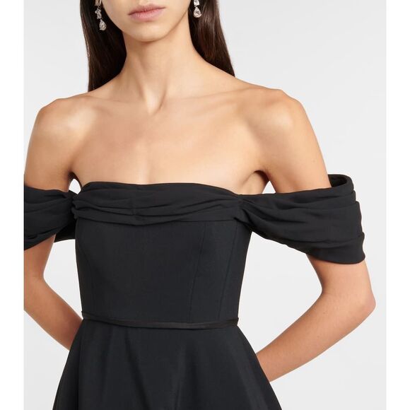 GIAMBATTISTA VALLI Off-shoulder midi dress US 4 $4300 - Picture 4 of 11